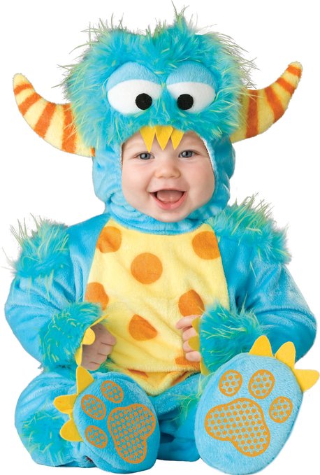 blue baby monster costume