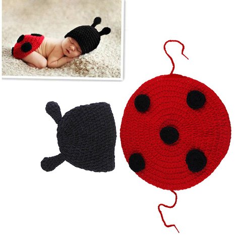 crocheted lady bug costume for babies