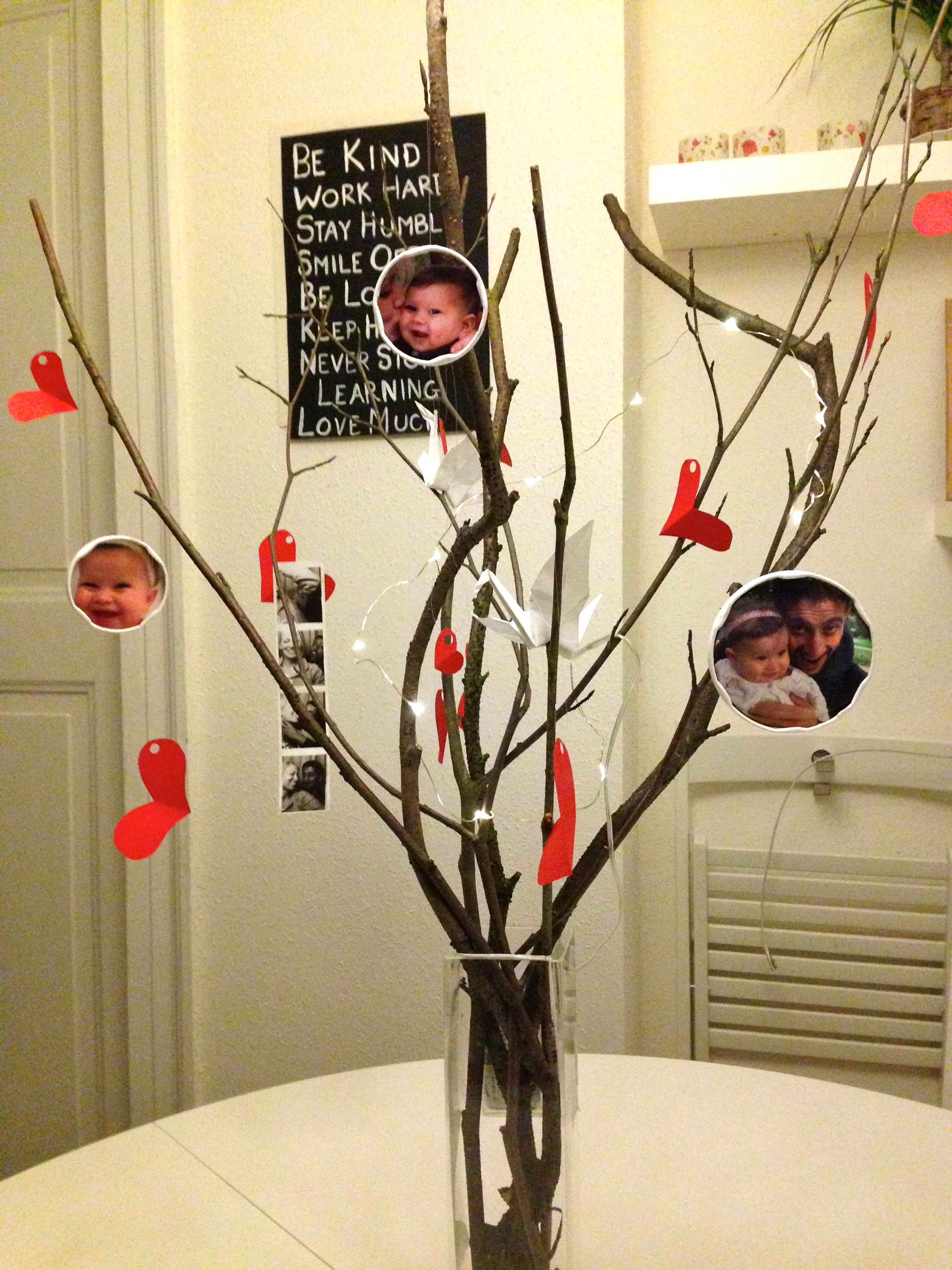 valentine heart tree craft for valentine