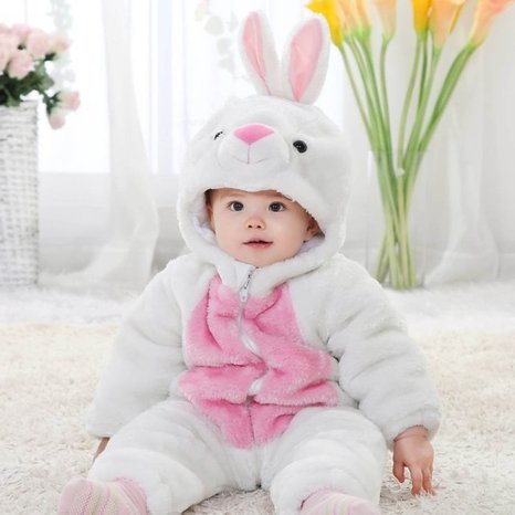 white bunny costume for babies