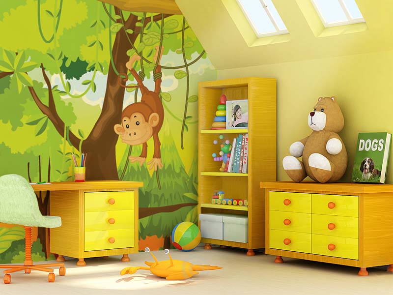 J Kids Room Jungle Wall Fun With Kids