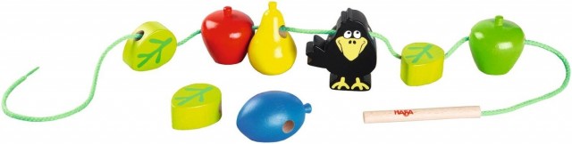 lacing toy raven