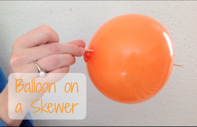 ballon on a skewer 