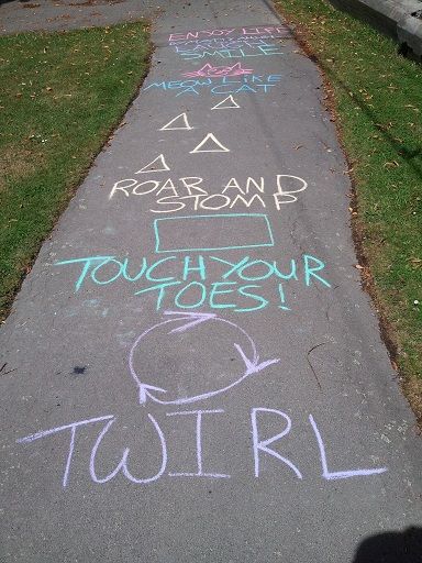 fun with sidewalk chalk 5