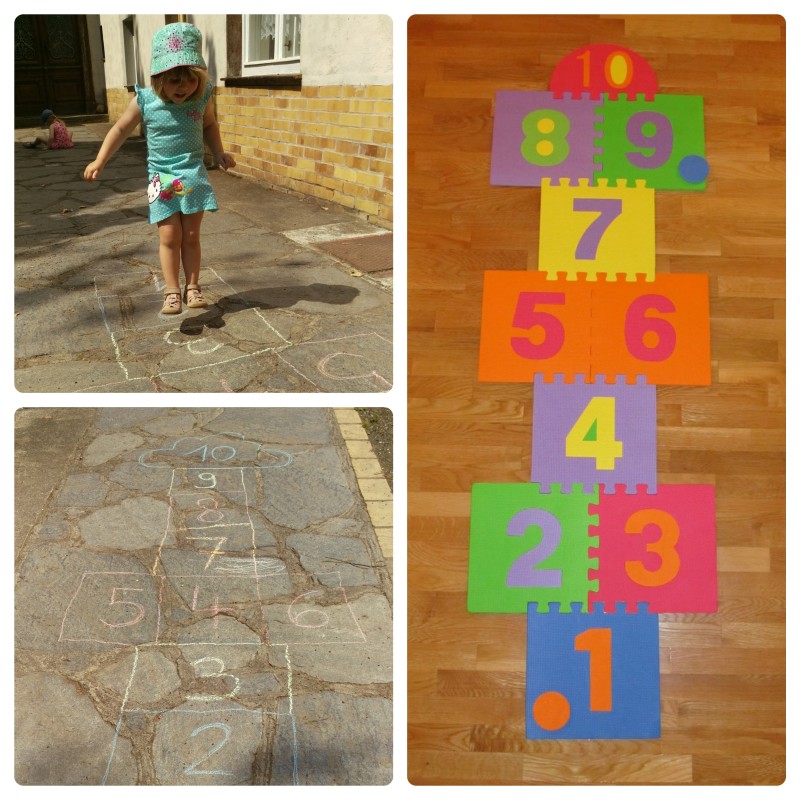 Great Outdoor and Indoor Hopscotch Fun With Kids