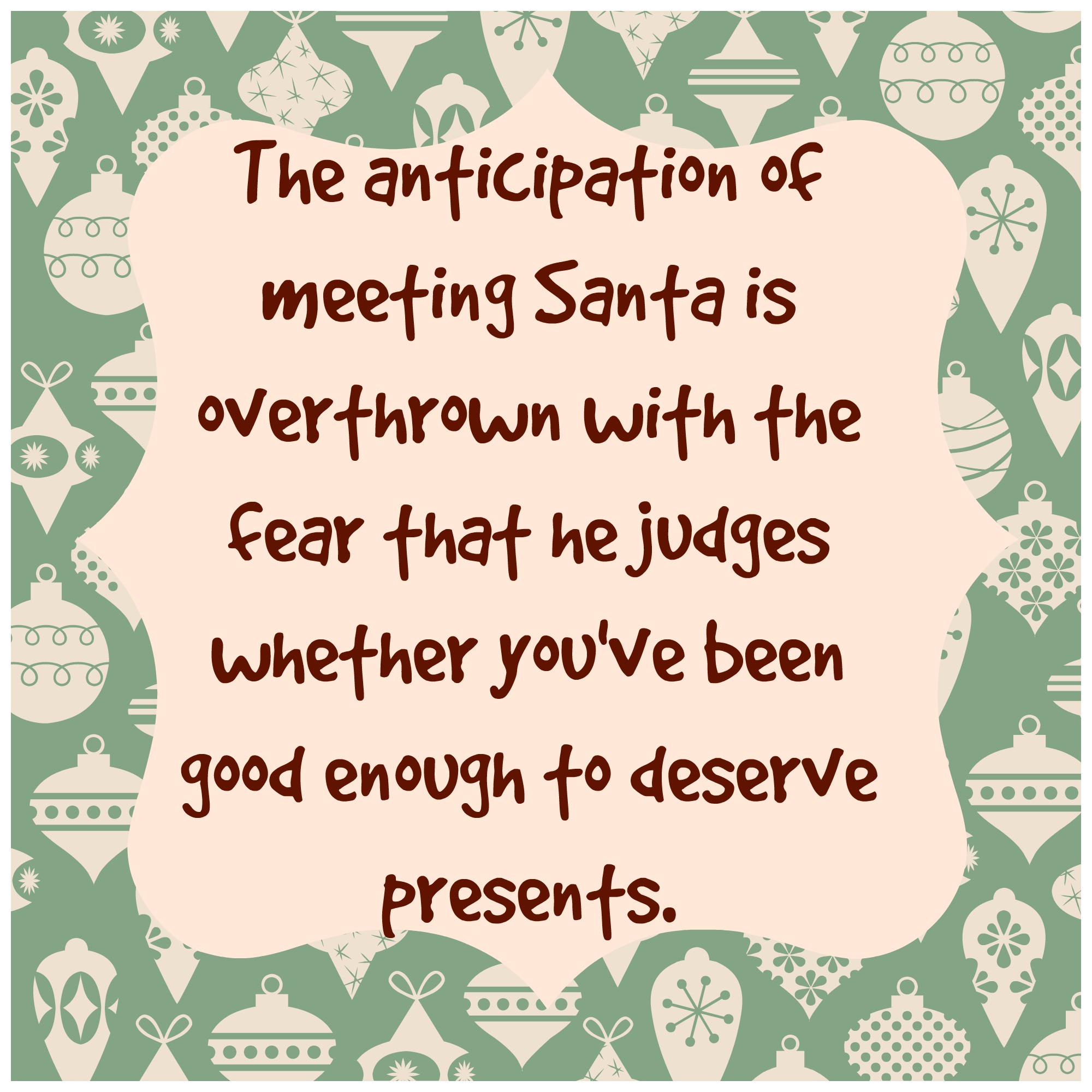 first fear of santa