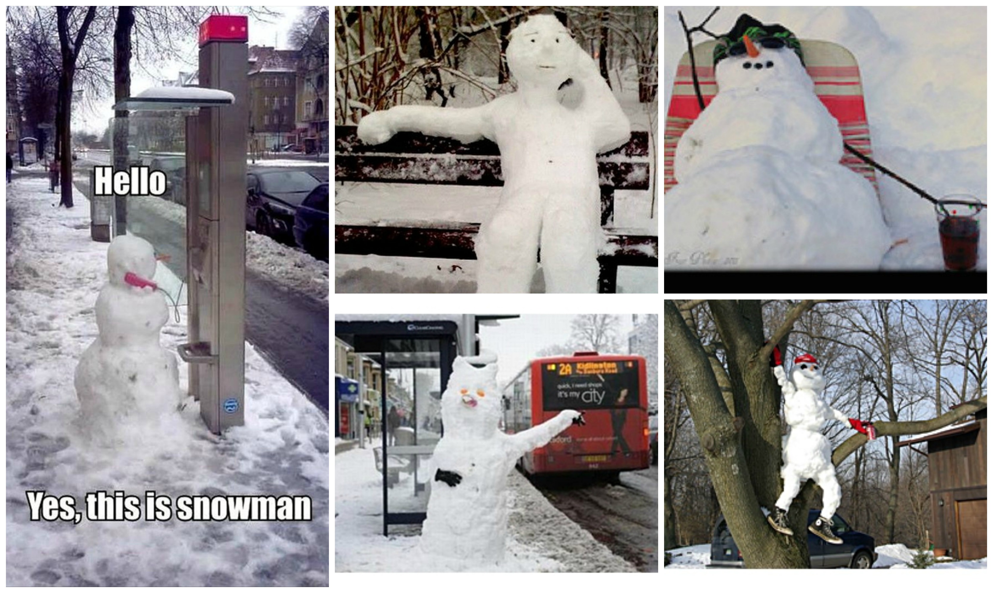 snowmen doing life