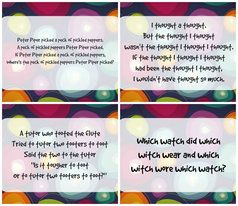 Top Tongue Twisters! Fun With Kids