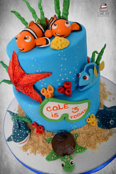 Tropical Fish Birthday Cake Ideas Images (Pictures)