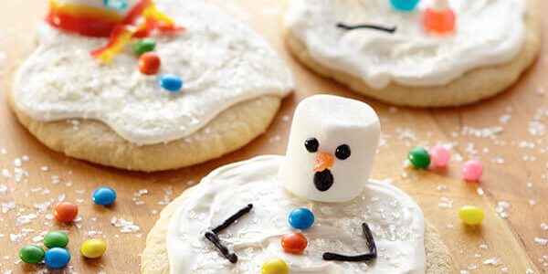 Snow Man Melting Cookies